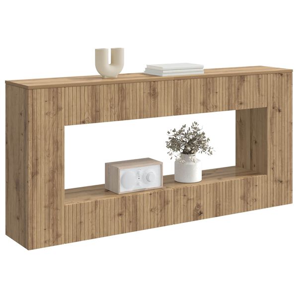 vidaXL Konsollbord Artisan Eik 155 x 29 x 74 cm Konstruert tre