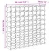 vidaXL Vinstativ for 72 flasker 90,5x23x90,5 cm heltre furu