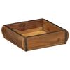 vidaXL Brett med lagring Brun 29 x 31 x 10 cm Massiv Reclaim Tre