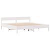 vidaXL Sengeramme uten madrass hvit 160x200 cm heltre furu