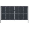 vidaXL Hageport st&aring;l 400x175 cm antrasitt