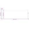 vidaXL Uttrekkbar sidemarkise 100x300 cm svart