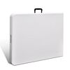 vidaXL Sammenleggbart hagebord hvitt 180x75x74 cm HDPE