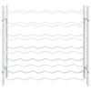 vidaXL Vinstativ for 36 flasker metall hvit