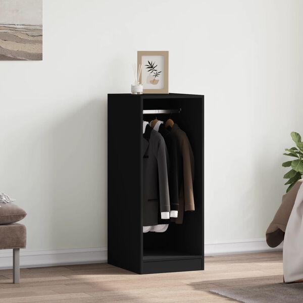 vidaXL Garderobe svart 48x41x102 cm konstruert tre