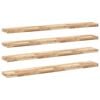 vidaXL Flytende hyller 4 stk 140x20x4 cm ubehandlet heltre akasie