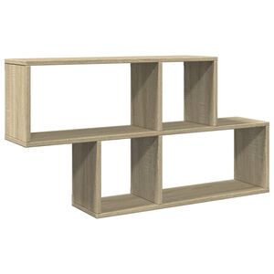 vidaXL Vegghylle sonoma eik 100x20x53 cm konstruert tre