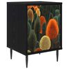vidaXL Nattbordskap ZAANDAM Svart eik 36 x 33 x 51 cm Konstruert tre