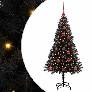 vidaXL Juletre Svart 120 cm PVC