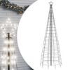 vidaXL LED Juletre med Spikes 570 LEDs Kald Hvit 300 cm