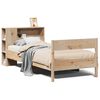 vidaXL Seng med bokhylle uten madrass 75x190 cm heltre furu