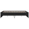 vidaXL Sengeramme svart 120x190 cm konstruert tre og metall