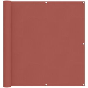 vidaXL Balkong Skjerm Terrakotta 110 x 700 cm Oxford Stoff