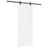 vidaXL Skyved&oslash;r ORKDAL 93 x 232 cm Konstruert tre Hvit og svart