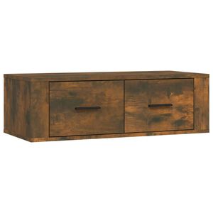 vidaXL Hengende TV benk r&oslash;kt eik 80x36x25 cm konstruert tre