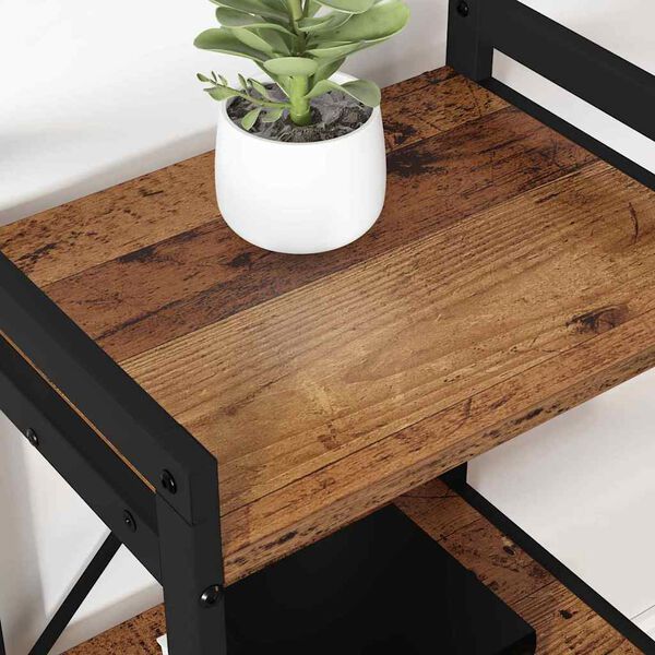 vidaXL Bokhylle Gammelt tre 40 x 30 x 50 cm Konstruert tre