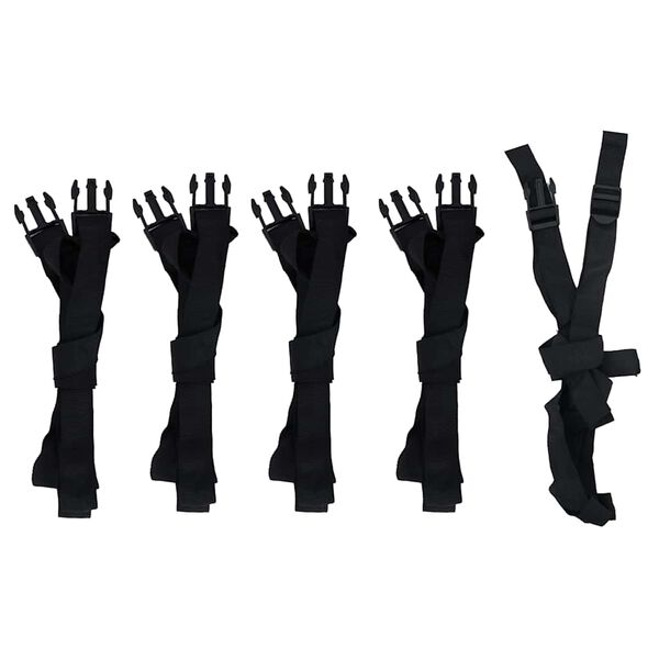 vidaXL Båttrekk grå 830x370x40 cm