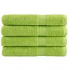vidaXL Premium h&aring;ndkl&aelig;r SOLUND 4 stk eplegr&oslash;nn 100x200cm 600g/m2