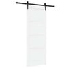 vidaXL Skyved&oslash;r ORKDAL 78 x 202 cm Konstruert tre Hvit og svart
