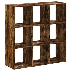 vidaXL Bokhylle r&oslash;kt eik 102x32x102 cm konstruert tre
