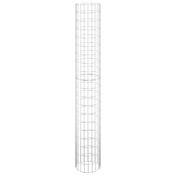 vidaXL Sirkulær gabion høybed 3 stk galvanisert stål Ø30x200 cm
