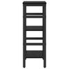 vidaXL Bokhylle Svart Eik 40 x 29,5 x 81 cm Konstruert tre
