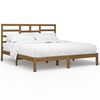 vidaXL Sengeramme honningbrun heltre 180x200 cm Super King