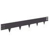 vidaXL Gjerdekant 30 pcs 100 x 15 cm St&aring;l Svart