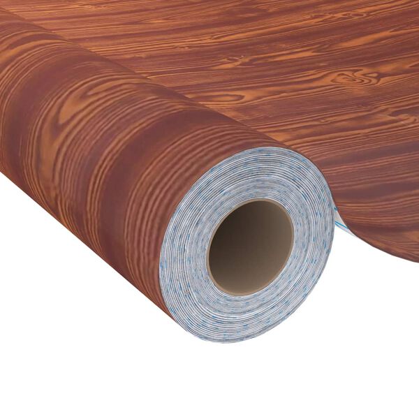 vidaXL Selvklebende folie til møbler akasietre 500x90 cm PVC
