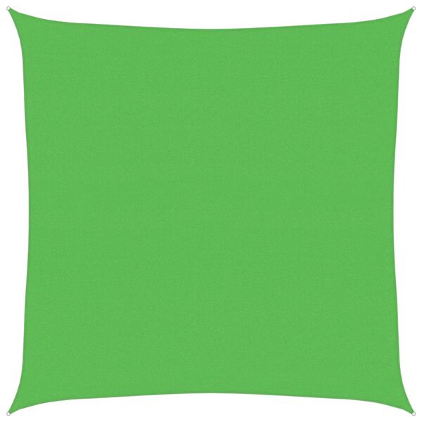 vidaXL Solseil 160 g/m² lysegrønn 4x4 m HDPE
