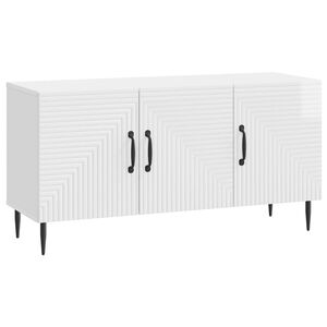 vidaXL TV-skap H&oslash;gglans hvit 99 x 34,5 x 50 cm Konstruert tre