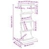 vidaXL Magasinreol Gr&aring; Sonoma 68 x 40 x 123.5 cm Konstruert tre