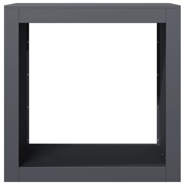 vidaXL Vedstativ antrasitt 60x40x60 cm st&aring;l