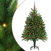vidaXL Juletre med 150 LED med stativ gr&oslash;nn 120 cm PE