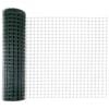 vidaXL Euro gjerdet med stolpe 10 x 1 m PVC-belagt st&aring;l Gr&oslash;nn Mesh