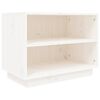 vidaXL Skohylle hvit 60x34x45 cm heltre furu