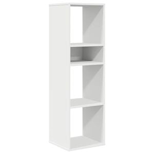 vidaXL Bokhylle hvit 34x31x112 cm konstruert tre