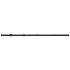 vidaXL Mini skyved&oslash;rsett karbonst&aring;l 122 cm