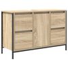 vidaXL Servantskap med skuffer sonoma eik 90x34,5x60 cm