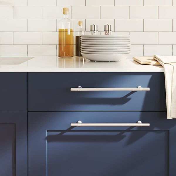 vidaXL Skaph&aring;ndtak 5 stk s&oslash;lv 224 mm rustfritt st&aring;l