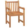 vidaXL Hagespisegruppe 5 deler heltre teak