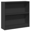 vidaXL Bokhylle svart 80x24x75 cm konstruert tre