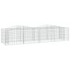 vidaXL Buet gabion h&oslash;ybed 200x50x50 cm galvanisert jern