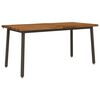 vidaXL Spisebord med levende kant 160 x 90 x 75 cm Solid akasietre