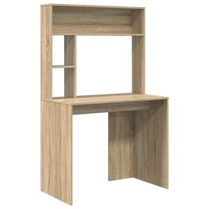vidaXL Skrivebord Sonoma eik 91 x 50 x 149 cm Konstruert tre