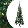 vidaXL Hj&oslash;rne Kunstig Jul Tre gr&oslash;nn 180 cm PVC og metall