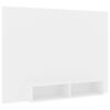 vidaXL Veggmontert TV-benk hvit 135x23,5x90 cm konstruert tre