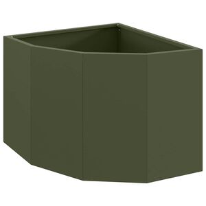 vidaXL Hj&oslash;rne Plante Olivengr&oslash;nn 45 x 45 x 35 cm St&aring;l