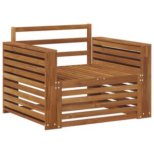 vidaXL 2 Stk Sofa med armlener Solid akasietre Naturlig