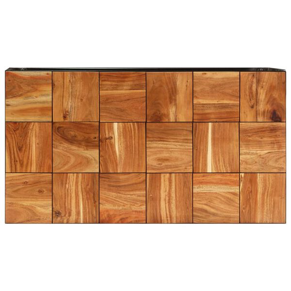 vidaXL Salongbord 110x60x40 cm heltre akasie og stål